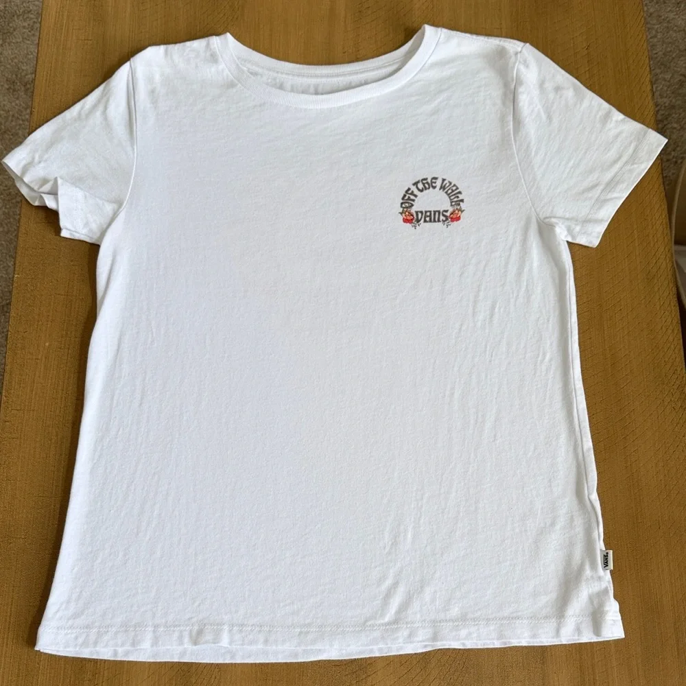 Vans White Kids Short Sleeve Tee
